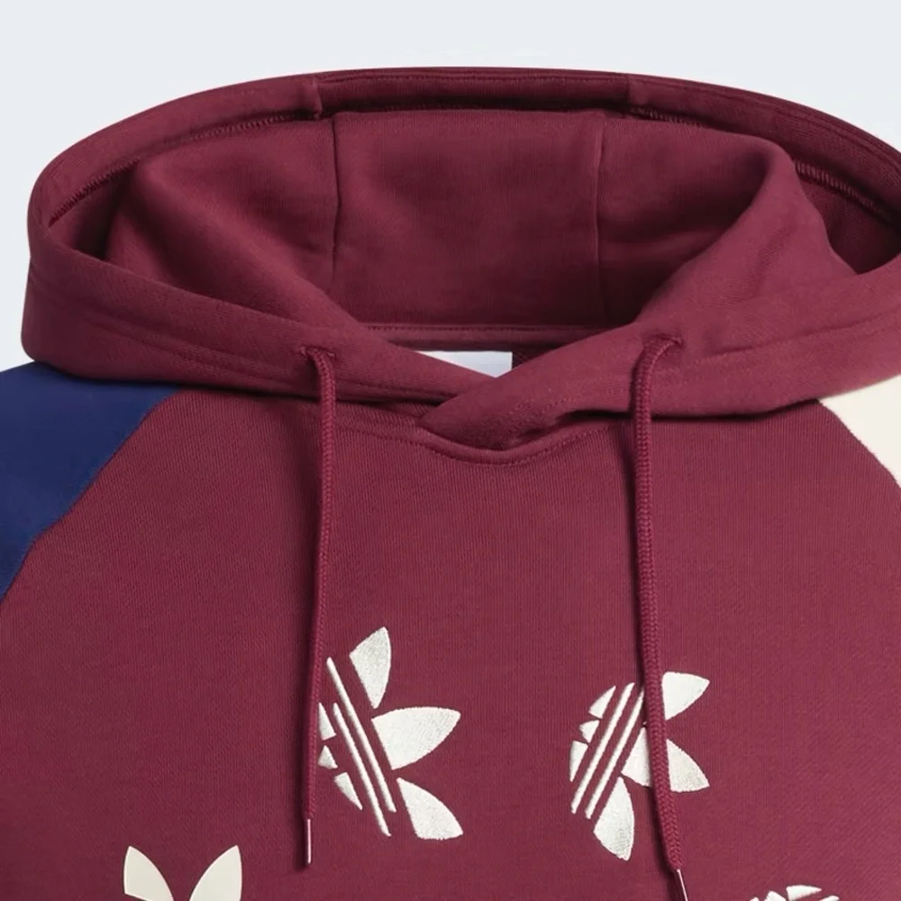 MENS ADIDAS ORIGINALS BLOCKED BOLD LOGO TREFOIL HOODIE SIZE XL HE0076 NWT - Picture 5 of 6